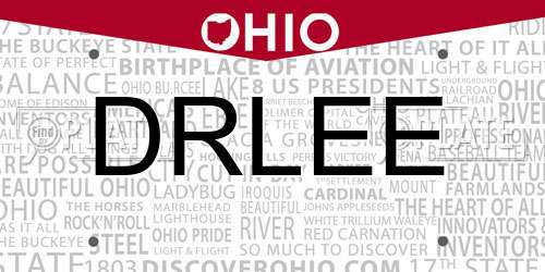 DRLEE Ohio License Plate