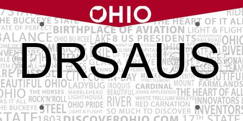 DRSAUS Ohio License Plate