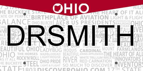 DRSMITH Ohio License Plate