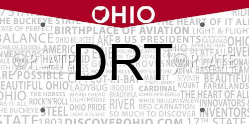 DRT Ohio License Plate