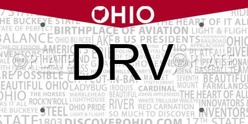 DRV Ohio License Plate