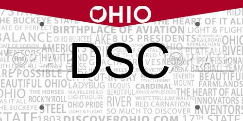 DSC Ohio License Plate