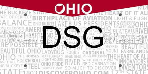 DSG Ohio License Plate