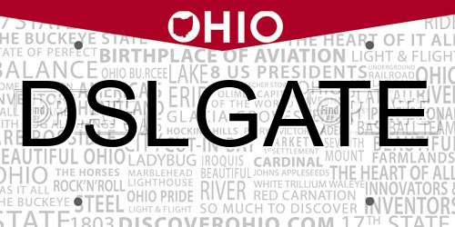 DSLGATE Ohio License Plate