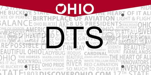 DTS Ohio License Plate