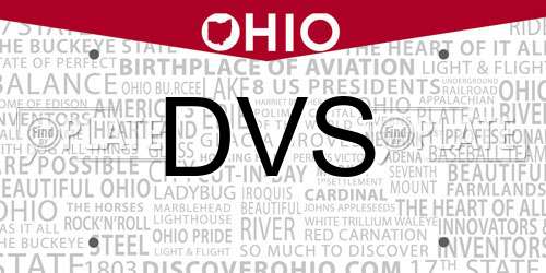 DVS Ohio License Plate