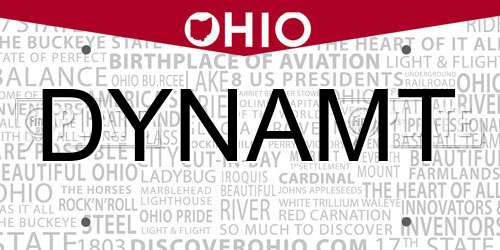 DYNAMT Ohio License Plate