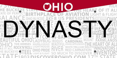 DYNASTY Ohio License Plate
