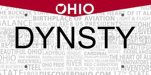 DYNSTY Ohio License Plate