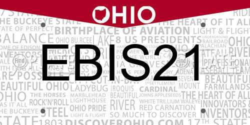 EBIS21 Ohio License Plate