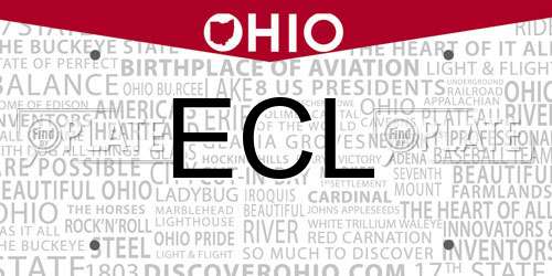 ECL Ohio License Plate