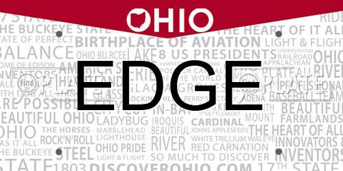 EDGE Ohio License Plate