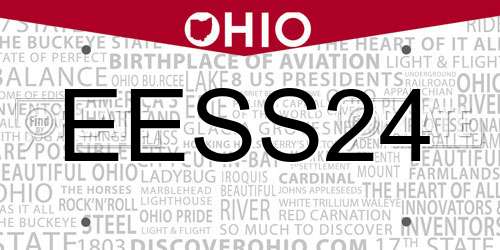EESS24 Ohio License Plate