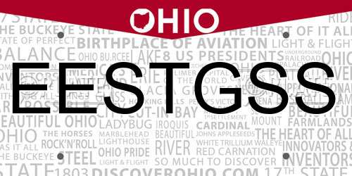 EESTGSS Ohio License Plate