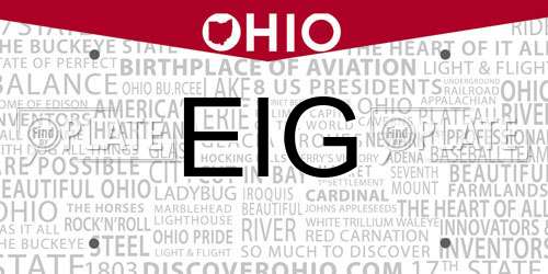 EIG Ohio License Plate
