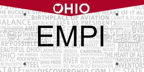 EMPI Ohio License Plate