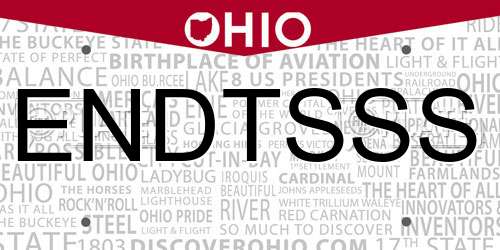 ENDTSSS Ohio License Plate