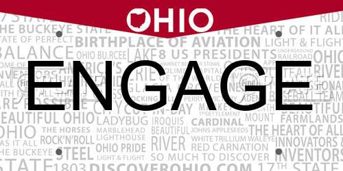 ENGAGE Ohio License Plate