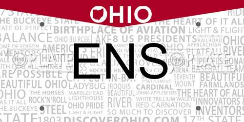 ENS Ohio License Plate