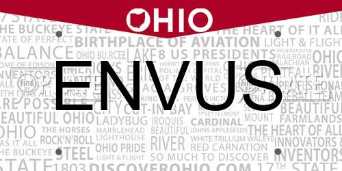 ENVUS Ohio License Plate