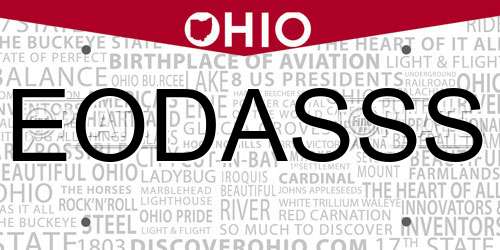 EODASSS Ohio License Plate
