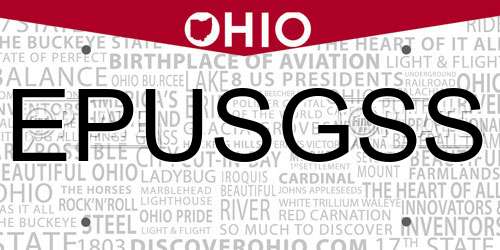 EPUSGSS Ohio License Plate