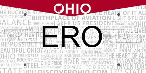 ERO Ohio License Plate