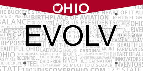 EVOLV Ohio License Plate