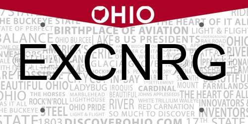EXCNRG Ohio License Plate