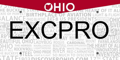 EXCPRO Ohio License Plate