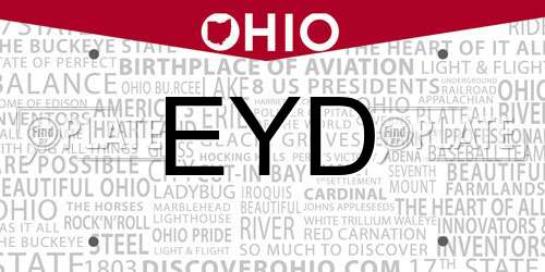 EYD Ohio License Plate