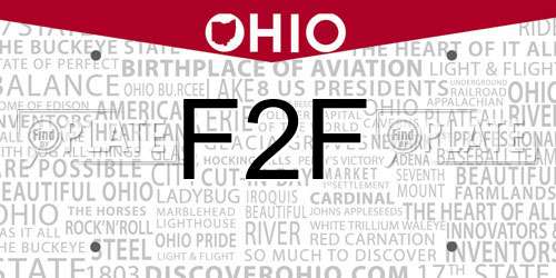 F2F Ohio License Plate