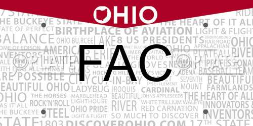 FAC Ohio License Plate