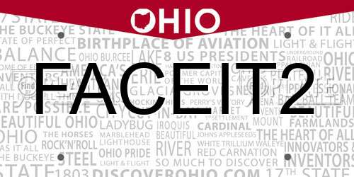FACEIT2 Ohio License Plate
