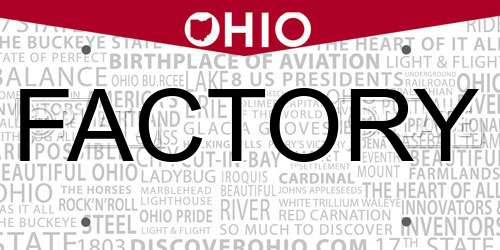 FACTORY Ohio License Plate