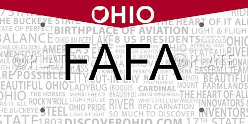 FAFA Ohio License Plate