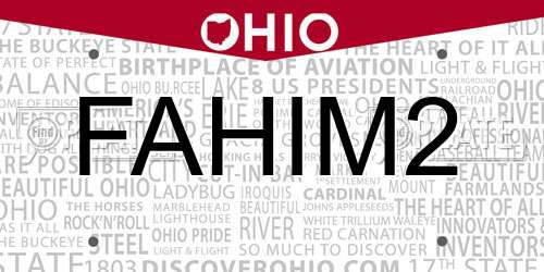 FAHIM2 Ohio License Plate