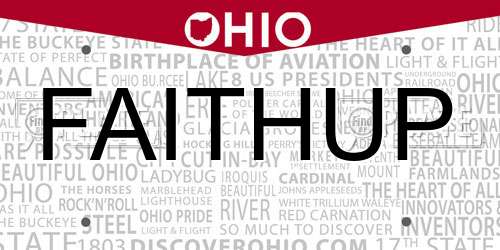 FAITHUP Ohio License Plate