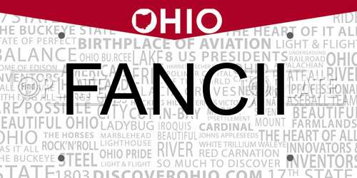 FANCII Ohio License Plate