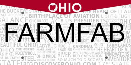 FARMFAB Ohio License Plate