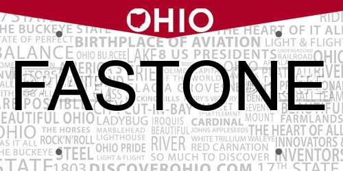 FASTONE Ohio License Plate