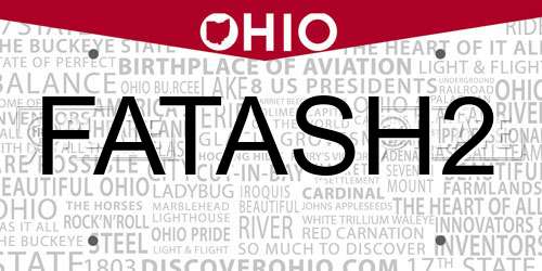 FATASH2 Ohio License Plate