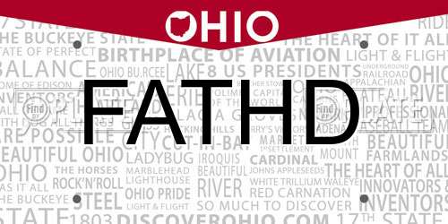 FATHD Ohio License Plate