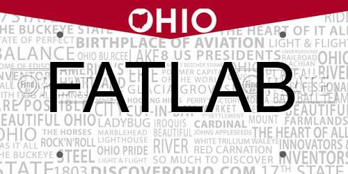 FATLAB Ohio License Plate
