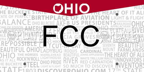 FCC Ohio License Plate