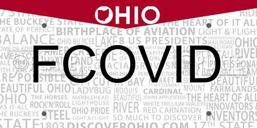 FCOVID Ohio License Plate