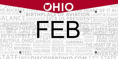 FEB Ohio License Plate
