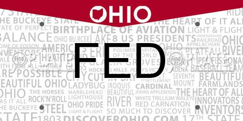 FED Ohio License Plate