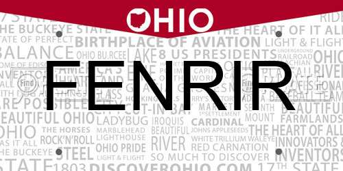 FENRIR Ohio License Plate