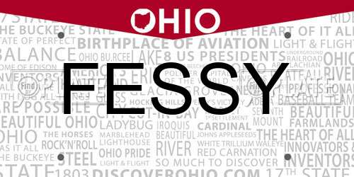 FESSY Ohio License Plate